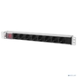 ЦМО Блок розеток Rem-10 с выкл.,  8 Schuko,  10 A,  алюм.,  19",  шнур 1.8 м. 1, 8 IEC 60320 C14  (R-10-8S-V-440-1.8)