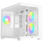 корпус Ocypus Gamma C54 WH ARGB,  MATX,  USB3.0*1+USB2.0*2,  SIDE 2x120mm ARGB,  REAR 1x120mm ARGB