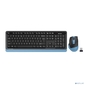 Комплект  (клавиатура+мышь) A4TECH Fstyler FG1035,  USB,  беспроводной,  черный [fg1035 navy blue]