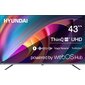 Телевизор LED Hyundai 43" H-LED43BU7100 WebOS Frameless Metal серый 4K Ultra HD 60Hz MEMC DVB-T DVB-T2 DVB-C DVB-S DVB-S2 USB WiFi Smart TV