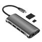VCOM CU463 Кабель-адаптер USB3.1 Type-CM-->HDMI 4K*60Hz +3USB3.0+RJ45+TF+SD+PD charging