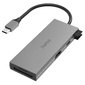 Разветвитель USB-C Hama H-200110 6порт. серый  (00200110)