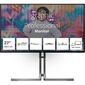 Монитор 27" AOC U27U3CV Black  (4K,  Nano IPS,  3840x2160,  60Hz,  4 ms,  178° / 178°,  400 cd / m,  1300:1 50M:1, 2xHDMI 2.0,  +DisplayPort 1.4,   DP Out,  4 x USB3.2 type A Gen2,  USB-C Docking   (96Вт),  LAN,  SPK,  Pivot)