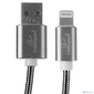 Cablexpert Кабель для Apple CC-G-APUSB02Gy-0.5M,  AM / Lightning,  серия Gold,  длина 0.5м,  титан,  блистер