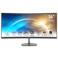 Монитор MSI PRO MP341CQ 34" 21:9 UWQHD (3440x1440) VA Curve1500R,  1ms (MPRT),  3000:1, 100M:1, 300nit, 178 / 178, 2xHDMI 2.0, DP 1.2, Tilt, Speaker, VESA, 100Hz, Black, 1y w-ty