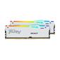 Память оперативная /  Kingston 32GB 5200MT / s DDR5 CL40 DIMM  (Kit of 2) FURY Beast White RGB XMP