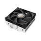 DEEPCOOL AN400 LGA1700 / 1200 / 115X / AM5 / AM4 низкопрофильный 52, 5 mm  (27шт / кор,  TDP 150W,  PWM,   Fan 120mm,  4 тепл. Трубок,  Copper Base,  White LED,  черный) RET