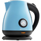 Чайник электрический Kitfort КТ-642-2 1.7л. 2200Вт голубой / черный  (корпус: нержавеющая сталь)
