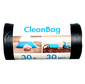Пакеты мусорные Концепция быта CleanBag 30л 12мкм чёрный в рулоне  (упак.:30шт)  (395511)