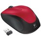 Logitech Wireless Mouse M235 Red 1000dpi,  optical,  FM,  3btn+Roll,  1xAA,  Unifying™reciever