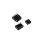 Набор радиаторов ACD  Black 3 in 1 Heat Sink Set Aluminum for Raspberry Pi 4B