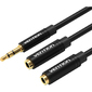 Переходник-разветвитель Vention гибкий Jack 3.5 mm M / Jack 3.5 mm F x 2 - 0.3м