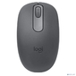 Мышь Logitech M196 графитовый оптическая 1000dpi беспров. BT USB для ноутбука  (910-007315)