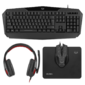 Игровой набор клавиатура + мышь + гарнитура + коврик Sven GS-4300  (104 кл.+12Fn,  8 смен. кл.,  200-4800DPI)