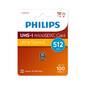 Флеш карта microSD 512GB PHILIPS High Speed  microSDHC Class UHS-I U3,  V30,  A1,  100MB / s