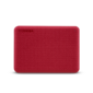 Накопитель на жестком магнитном диске Toshiba Внешний жесткий диск TOSHIBA HDTCA40ER3CA / HDTCA40ER3CAU Canvio Advance 4ТБ 2.5" USB 3.0 красный