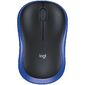 Logitech M185 Blue,  оптическая,  1000dpi,  2.4GHz,  USB-ресивер Logitech Unifying®