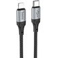 Кабель Hoco X102 Fresh iP USB Type-C  (m)-Lightning  (m) 1м черный коробка