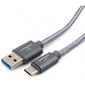 Cablexpert Кабель USB 3.0 CC-P-USBC03Gy-1.8M AM / Type-C,  серия Platinum,  длина 1.8м,  титан,  блистер
