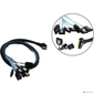 Procase CBL-SLSAS8-8SATA-10 Кабель для подключения корзин,  SFF-8654  (Slimline SAS x8) к 8* SATA ,  100 cm