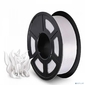 - /  Филамент NVPRINT Silk PLA+ White для 3D печати диаметр 1.75мм  длина 330 метров  масса 1 кг