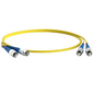 Hyperline FC-D2-9-FC / UR-FC / UR-H-1M-LSZH-YL Патч-корд волоконно-оптический  (шнур) SM 9 / 125  (OS2),  FC / UPC-FC / UPC,  2.0 мм,  duplex,  LSZH,  1 м
