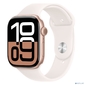 Смарт-часы Apple Watch Series 10 A2999 46мм OLED корп.розовое золото Sport Band рем.белый разм.брасл.:M / L  (MWWU3LW / A)
