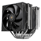 Кулер для процессора /  Thermalright Royal Pretor 130  (4-pin PWM,  158mm,  Ni / Cu,  6x6mm,  1x120+1x130mm,  80.45CFM / 81.88CFM,  29.4dBA / 28.3dBA,  2150PM / 1750RPM,  S: 1200,  1700,  1851,  2011,  2066,  115X,  AM4,  AM5,  silver,  black)
