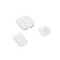 Набор радиаторов ACD  White 3 in 1 Heat Sink Set Aluminum for Raspberry Pi 4B