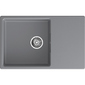 URBAN 678L dark gray 1-чаша+крыло 780*490мм,  монтаж: врезной,  материал: кварц,  цвет: темно-серый