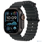 Смарт-часы Apple Watch Ultra 2 2024 A2986 49мм OLED корп.черный титан Ocean band рем.черный разм.брасл.:130-200мм  (MX4P3LW / A)