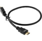 Кабель аудио-видео LAZSO WH-111 HDMI  (m) / HDMI  (m) 0.5м. Позолоченные контакты черный  (WH-111 (0, 5M))