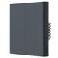 Выключатель двухклавишный без нейтрали Aqara Smart Wall Switch H1 EU  (WS-EUK02 graphite)
