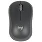 Мышь Logitech M186 черный / серый оптическая  (1000dpi) беспроводная USB2.0 для ноутбука  (2but)