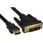 Кабель HDMI-DVI Gembird,  7.5м,  19M / 19M,  single link,  черный,  позол.разъемы, экран [CC-HDMI-DVI-7.5MC]