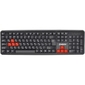 Клавиатура Exegate LY-403,  <USB,  черная,  105кл,  Enter большой,  8 красных клавиш> Color box