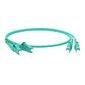 Кабель Hyperline Hyperline FC-D2-503-LC / PR-LC / PR-H-5M-LSZH-AQ Патч-корд волоконно-оптический  (шнур) MM 50 / 125 (OM3),  LC-LC,  duplex,  10G / 40G,  LSZH,  5 м