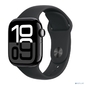 Apple Watch Series 10 42mm Jet Black Aluminium Case with Black Sport Band - S / M  (MWWE3)