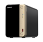 SMB QNAP TS-264-8G NAS 2 HDD trays,  4-core Intel Celeron N5105 / N5095 2.0-2.9 GHz,  8 GB DDR4 RAM ,  2x2.5 Gigabit Ethernet ,  2xUSB 3.2 Gen 2  (10Gbps),  2xUSB 2.0 port,  1xHDMI,  2xM.2 PCIe Gen 3 x1 slots