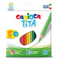 Карандаши цветные Carioca TITA 42794 шестигранные пластик 24цв. коробка / европод.