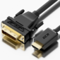 Greenconnect Кабель HDMI-DVI 0.3m черный,  OD7.3mm,  28 / 28 AWG,  позолоченные контакты,  19pin AM  /  24+1M AM Dual Link,  GCR-HD2DVI1-0.5m,  тройной экран