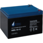 Battery Parus Electro,  professional series HML-12-12,  voltage 12V,  capacity 12Ah  (discharge 20 hours),  max. discharge current  (5sec) 180A,  max. charge current 4.8A,  lead-acid type AGM,  terminals F2,  LxWxH 151x98x95mm.,  full height with terminals 101mm.,  weight 4kg.,  service life 12 years.