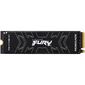 Kingston SSD Fury Renegade,  4000GB,  M.2 22x80mm,  NVMe,  PCIe 4.0 x4,  3D TLC,  R / W 7300 / 7000MB / s,  IOPs 1 000 000 / 1 000 000,  TBW 4000,  DWPD 0.55,  with Heat Spreader  (5 лет)