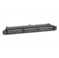 Cabeus PL-24-Cat.6a-SH-Dual IDC Патч-панель 19"  (1U),  24 порта RJ-45,  категория 6a,  полностью экранированная,  с задним кабельным организатором