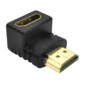 Greenconnect Переходник HDMI-HDMI  19M  /  19F верхний угол,  GCR-CV304