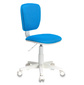 Кресло детское Бюрократ CH-W204NX / BLUE голубой TW-55  (пластик белый)