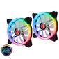 Вентилятор в корпус Raijintek Комплект вентиляторов IRIS 14 RBW ADD-2 0R40B00114  (Addressable RGB),  With 8port hub & Remote controller & M / B connecting cable,  11 blade fan & Hydraulic Bearing,  ADD 4pin header & PWM 4pin