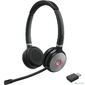 Гарнитура YEALINK WH62 Dual Portable UC Дуо,  Беспроводная,  HD звук,  120м DECT,  Шумоподав,  USB-адаптер