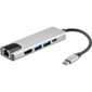 Адаптер USB 3.1 Type-Cm ->HDMI A (m) 4K@30Hz,  RJ45,  2XUSB3.0,  PD,  iOpen <ACU435M>