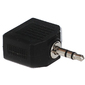 Переходник разветвитель аудио VCOM 3.5 Jack  (M) - 2x3.5 Jack  (F),  стерео